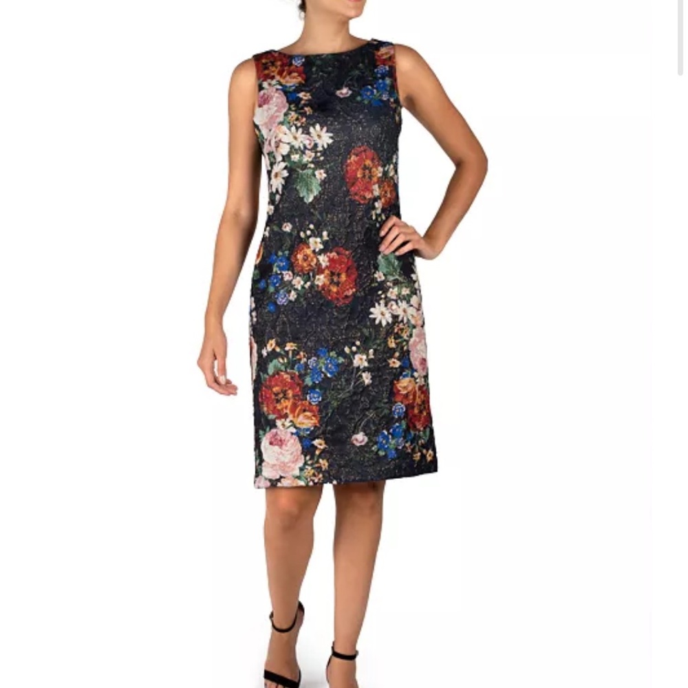 NWT Donna Ricco Floral Print Sheath Dress 12